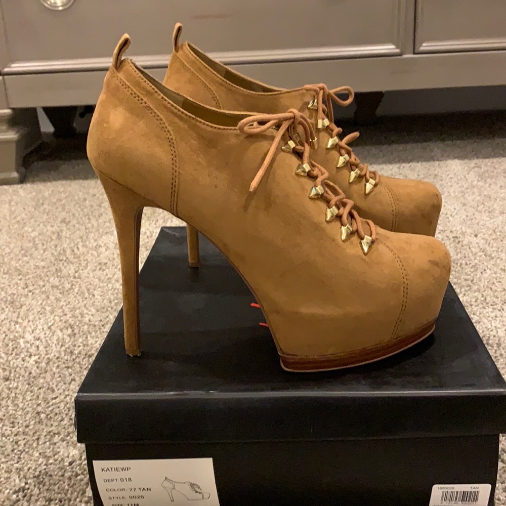 Tan Suede Bootie by Wild Pair